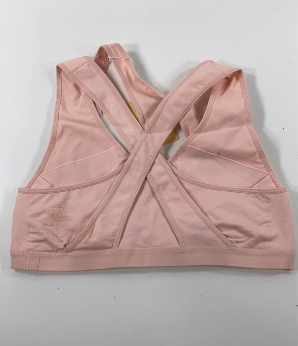 secondhand Cake Maternity Lotus Hands Free Pumping Yoga Bra, XL, Pink