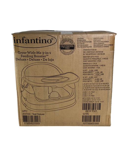 Shop Infantino Grow With Me 4 In 1 Two Can Dine Deluxe Booster Seat, Teal at Goodbuygears