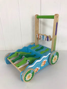 used Melissa & Doug Deluxe Chomp and Clack Alligator Wooden Push Toy And Activity Walker