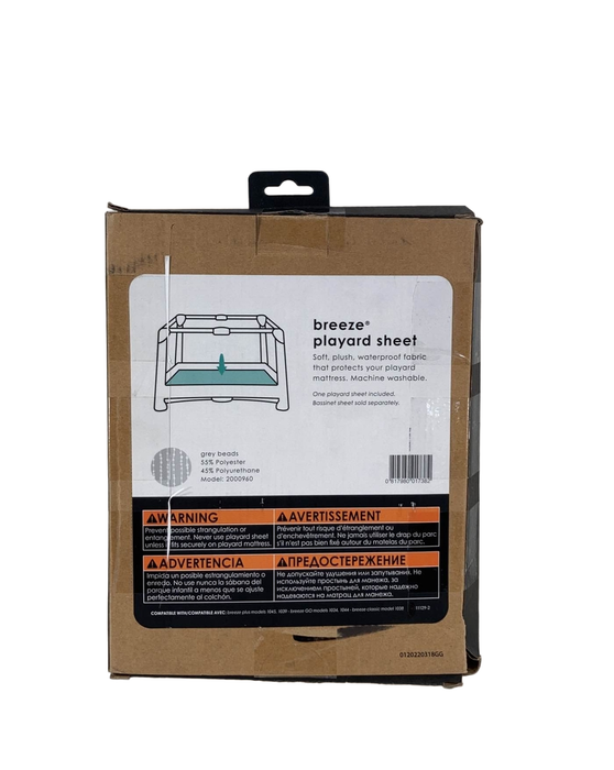 Shop 4moms Breeze Waterproof Playard Sheet, Grey Beads at Goodbuygears