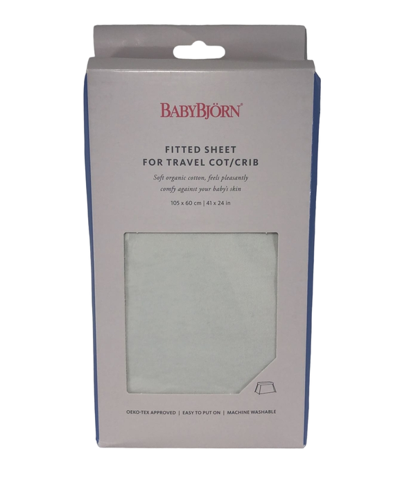 Shop BabyBjorn Travel Crib Fitted Sheet, Natural White at Goodbuygears