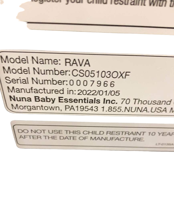 Shop Nuna RAVA Convertible Car Seat, 2022, Oxford at Goodbuygears