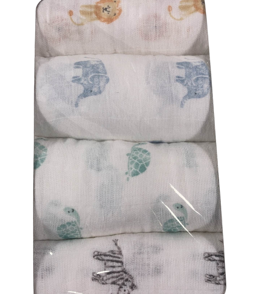 Shop Aden + Anais Swaddle Organic Cotton Muslin 4 Pack  Animal Kingdom 47" x 47" at Goodbuygears