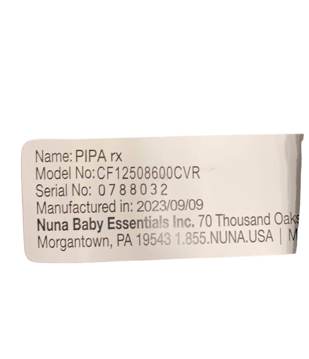 Shop Nuna PIPA rx Infant Car Seat, 2023, Caviar at Goodbuygears