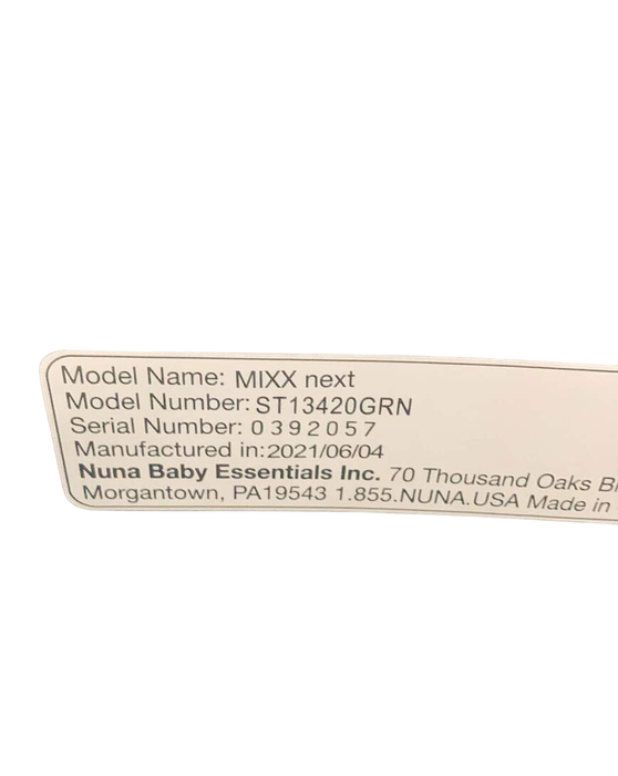 Shop Nuna MIXX Next Stroller, 2021, Granite at Goodbuygears