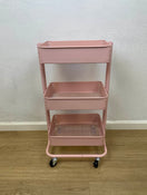 used ECR4Kids 3 Tier Metal Rolling Untility Storage Organizer