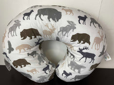 used Boppy Nursing Pillow, Neutral Wildlife