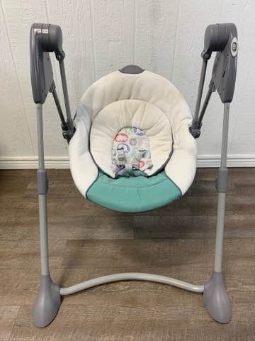 secondhand Graco Swing By Me Portable Swing