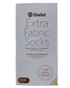 used Owlet Extra Fabric Socks, Dusty Rose, Size 1 and Size 2