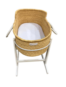 used Design Dua Natural Bilia Bassinet With Rocking Stand