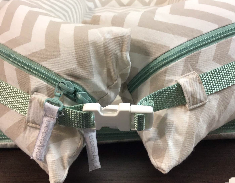 Shop DockATot Deluxe+ Dock, Silver Lining (Chevron) at Goodbuygears
