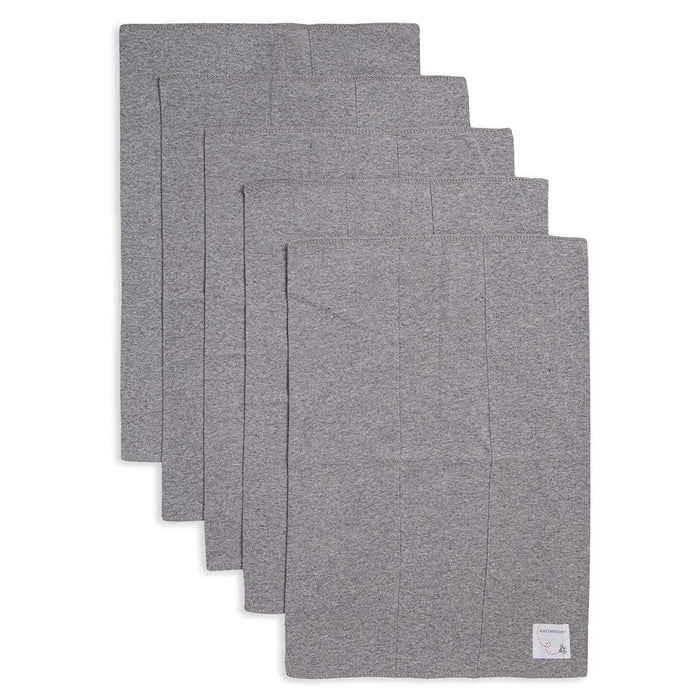 Shop Burt's Bees Baby Burp Cloths, 5-Pack, Heather Grey at Goodbuygears