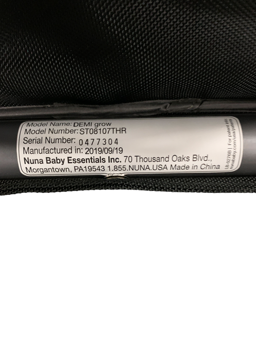Shop Nuna Demi Grow Stroller With Bassinet, 2019, Threaded at Goodbuygears