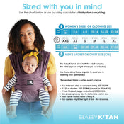 Shop Baby K'tan Baby Carrier, X-Small, Original, Black at Goodbuygears