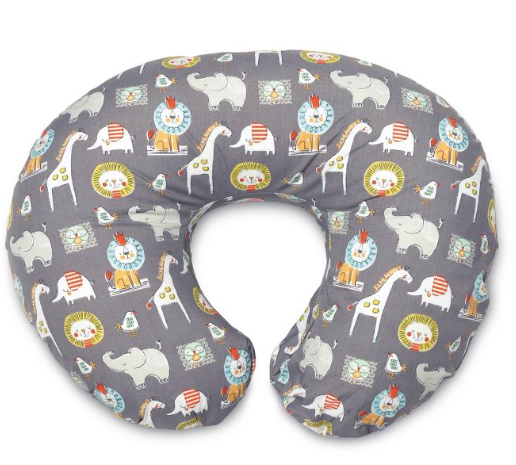 Boppy Nursing and Infant Support Pillow, Grey Forest Animals