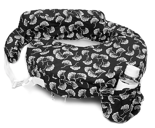 My Brest Friend Nursing Pillow, Black Flowing Fans