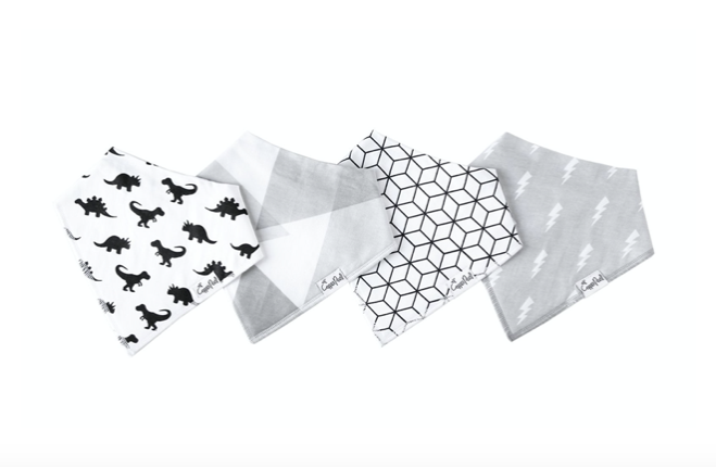 Copper Pearl Bandana Bibs 4-Pack, Wild