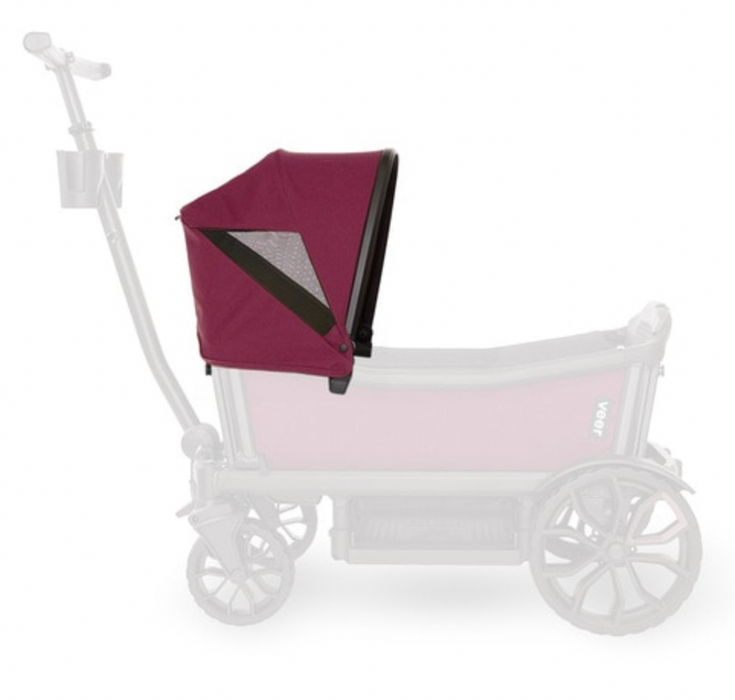 Veer Retractable Canopy, Pink Agate