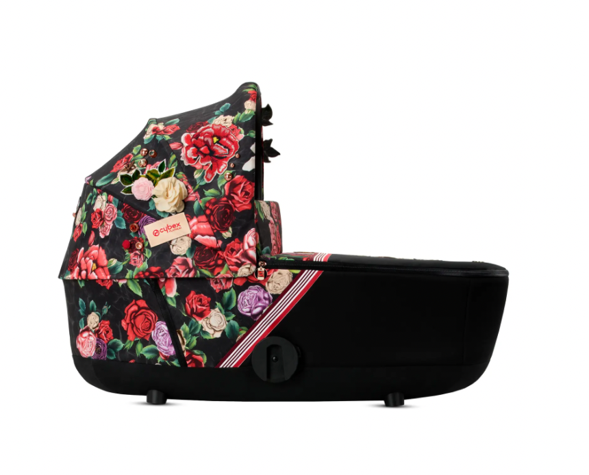 Shop Cybex MIOS LUX Carry Cot, Black Spring Blossom at Goodbuygears