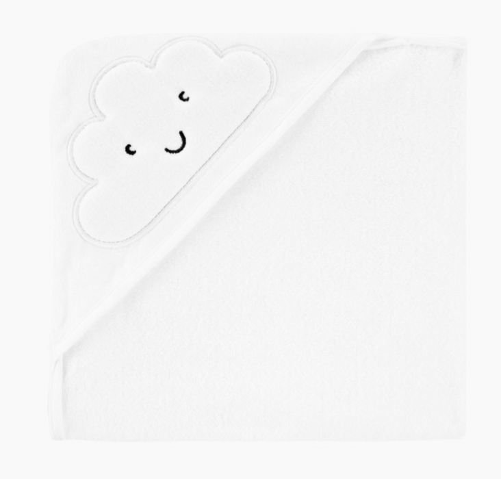 Carter's Hooded Towel, White Cloud