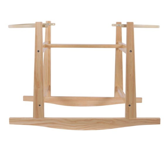Design Dua Modern Rocking Bassinet Stand, Natural Pine