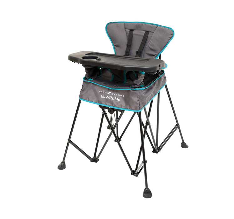 Baby Delight Go With Me Uplift Deluxe Portable High Chair, Blue Wave