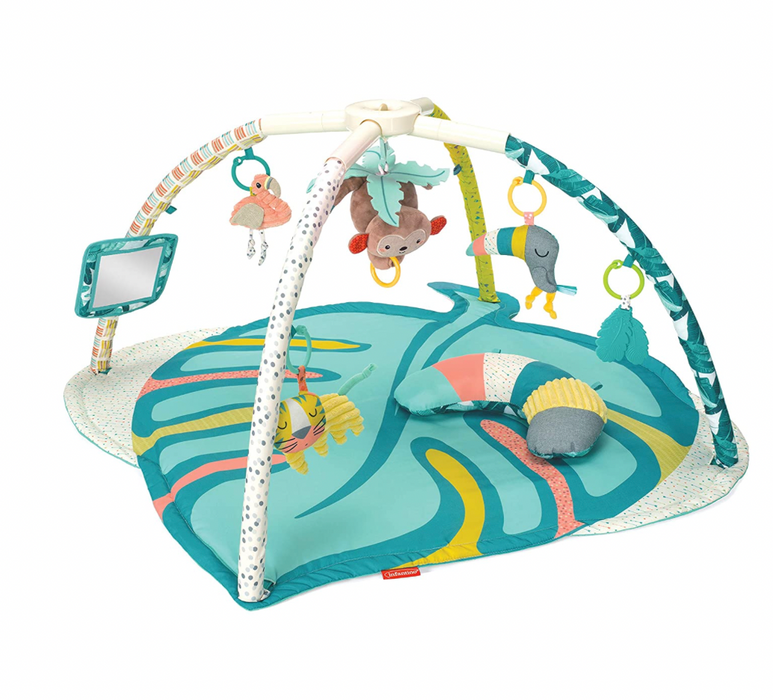 Infantino 4-in-1 Deluxe Twist & Fold Activity Gym & Play Mat, Tropical