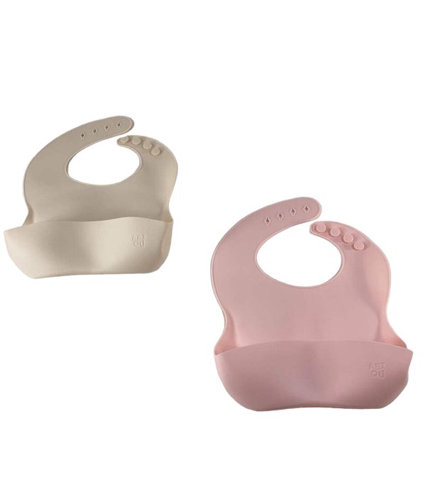 Shop AEIOU Bib 2-Pack, Petal/Oat Milk at Goodbuygears