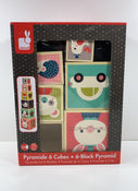 used Janod 6-block Pyramid Cubes