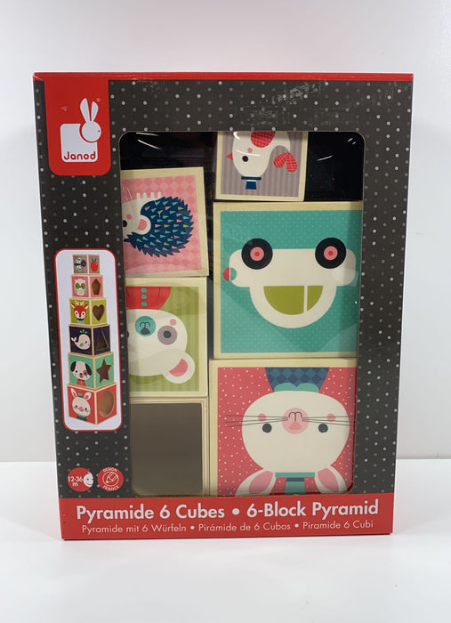 used Janod 6-block Pyramid Cubes