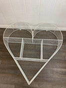 secondhand Restoration Hardware Baby & Child Industrial Wire Cubby Heart Shelf