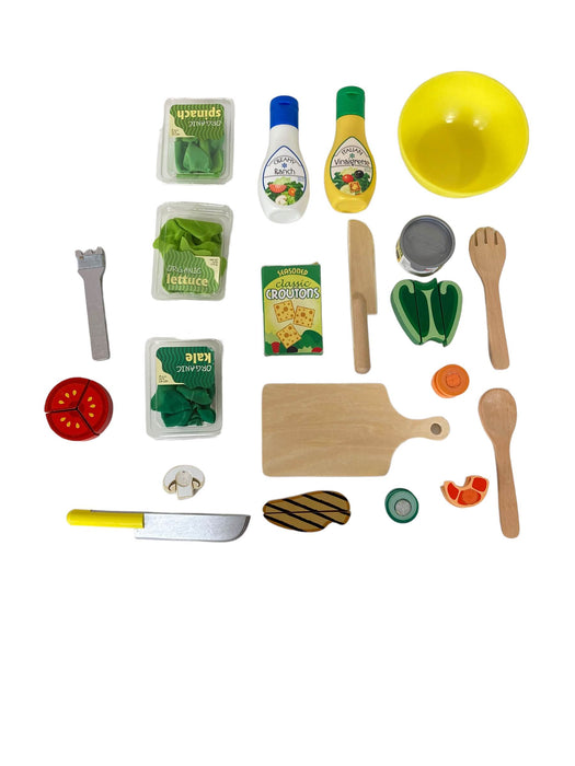 used Melissa & Doug Slice & Toss Salad Play Food Set