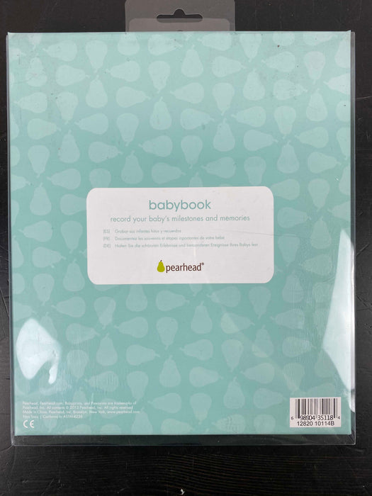 secondhand Pearhead Hello Baby Memory Book, -Grey