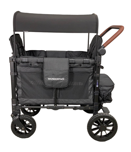 Shop Wonderfold W2 Luxe Multifunctional Double Stroller Wagon, Volcanic Black, 2023 at Goodbuygears