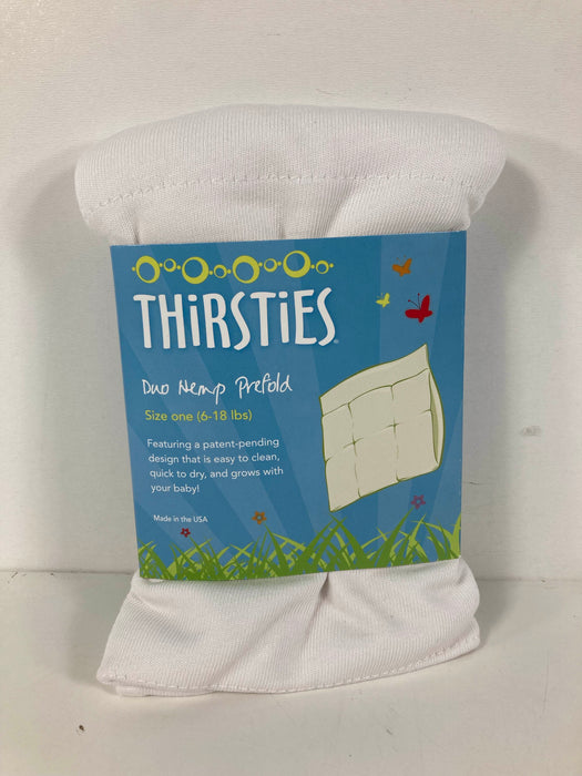 Shop Thirsties Duo Hemp Prefold, Size One (6-18 lbs) at Goodbuygears