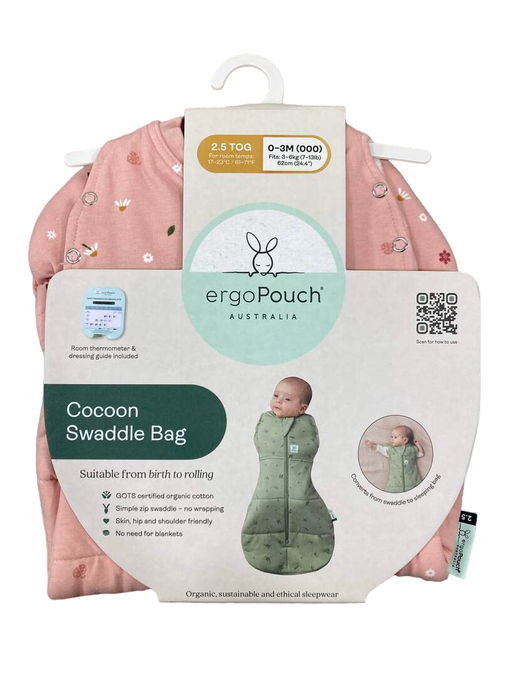 Shop ErgoPouch Cocoon Swaddle Bag, 2.5 TOG, 0-3M, Daisies at Goodbuygears