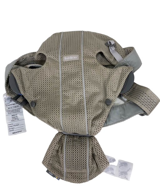 Shop BabyBjorn Baby Carrier Mini, Gray Beige 3D Mesh at Goodbuygears