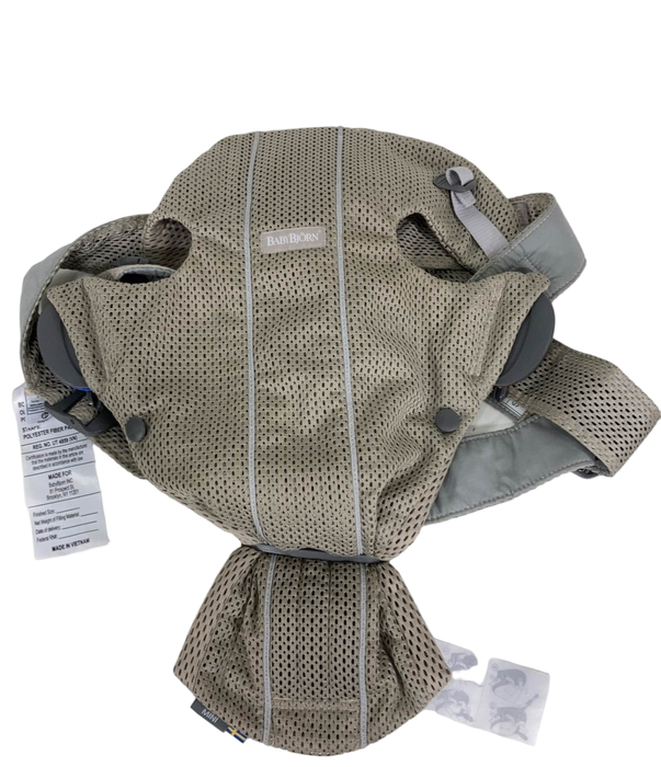 Shop BabyBjorn Baby Carrier Mini, Gray Beige 3D Mesh at Goodbuygears