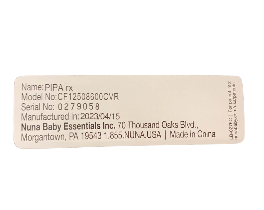 Shop Nuna PIPA rx Infant Car Seat, Caviar, 2023 at Goodbuygears
