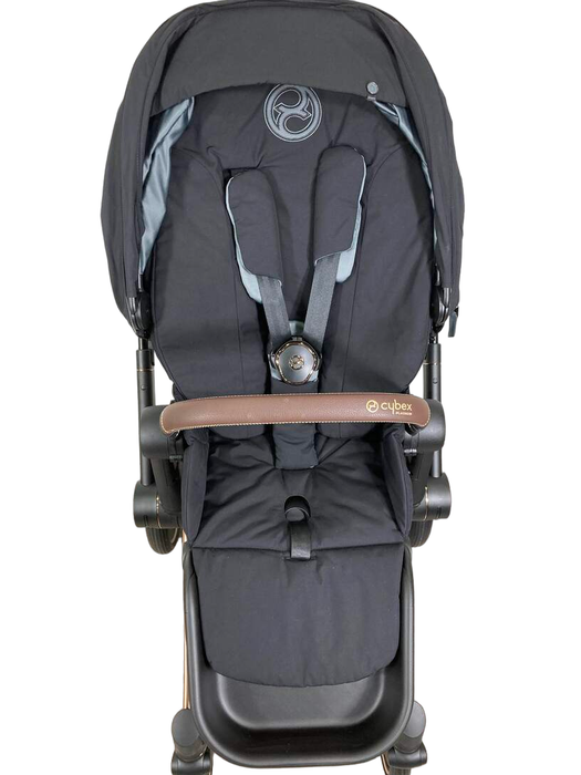 Shop Cybex PRIAM Stroller, 2022, Deep Black, Rosegold at Goodbuygears