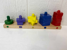 used Melissa & Doug Stack & Sort Board