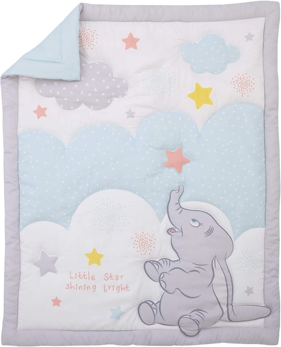 Disney Baby 3pc Bedding Set, Dumbo Shine Bright Little Star