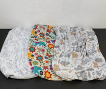 used BUNDLE Fitted Mini Crib Sheets