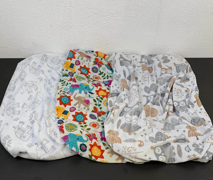 used BUNDLE Fitted Mini Crib Sheets