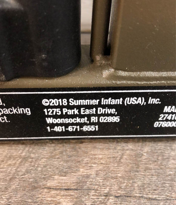 used HomeSafe By Summer Infant Wood and Metal Pressure Mounted Gate