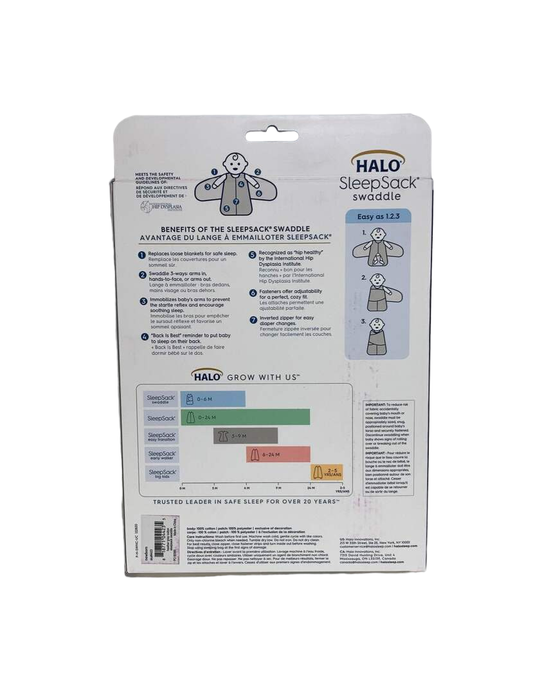 Shop Halo SleepSack Swaddle, Newborn, Heather Gray at Goodbuygears