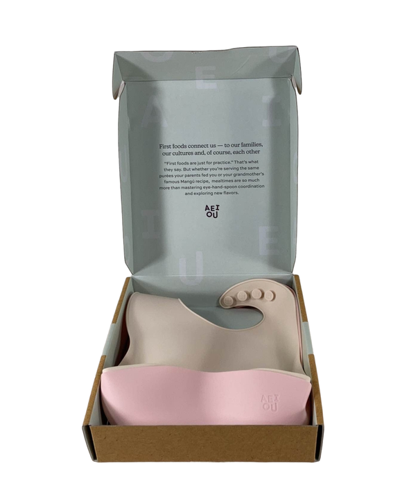 Shop AEIOU Bib 2-Pack, Petal/Oat Milk at Goodbuygears