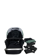 Shop Mockingbird 2nd Seat Kit with Extendable Canopy, 2023, Sage, Watercolor Drops, Black Metal Frame at Goodbuygears