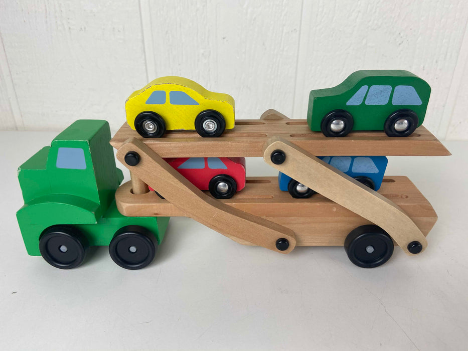 used Melissa & Doug Mega Race-Car Carrier