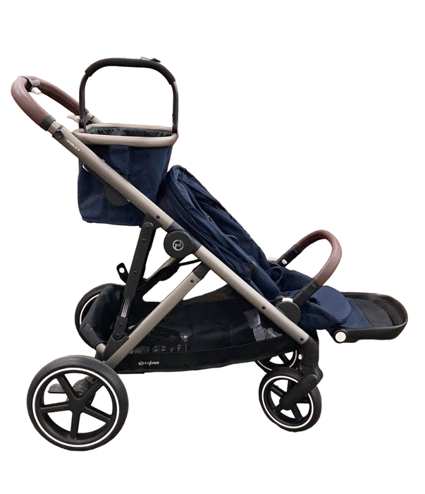 Shop Cybex Gazelle S Modular Stroller, 2022, Silver Frame, Navy Blue at Goodbuygears
